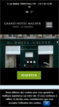 Mobile Screenshot of grandhotelmalher.com