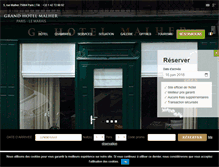 Tablet Screenshot of grandhotelmalher.com